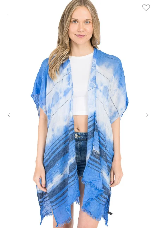 button down women cardigan with vintage buttonsbutton down women cardigan with vintage buttonsUpper Tie dye Lower Tinsel Light Cover Kimono