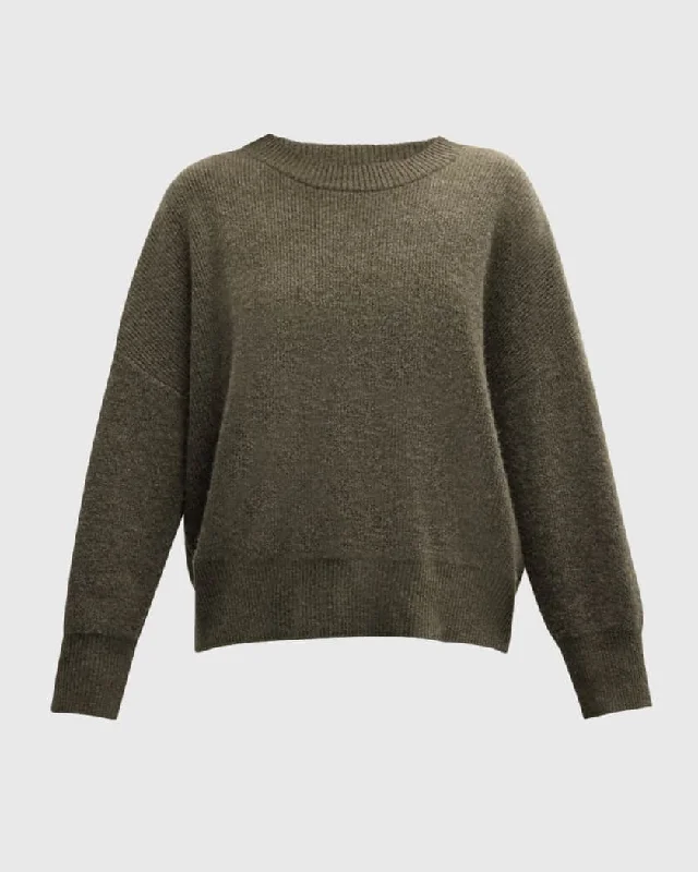 Button - Down Women's Shetland Wool Sweaters in Traditional PatternsAlfie Cashmere Crewneck Sweater in Loden Button - Down Women's Shetland Wool Sweaters in Traditional PatternsAlfie Cashmere Crewneck Sweater in Loden