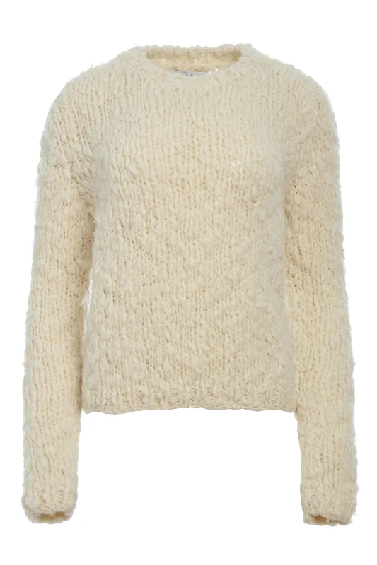 V - Neck Women's Ribbed Wool Sweaters for FallDalton Knit Sweater in Ivory Welflame Cashmere V - Neck Women's Ribbed Wool Sweaters for FallDalton Knit Sweater in Ivory Welflame Cashmere