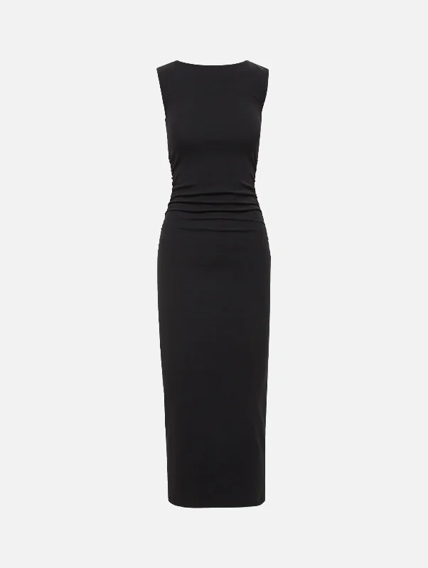 Backless Women Dress for a Sexy and Alluring Look at Evening EventsCharissa Knit Dress in Black Backless Women Dress for a Sexy and Alluring Look at Evening EventsCharissa Knit Dress in Black
