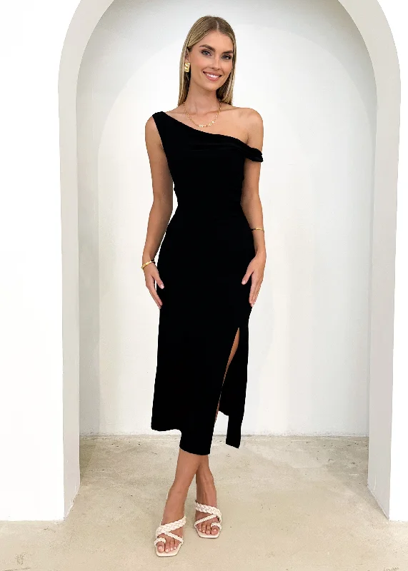Midi dresses with abstract art prints for an artistic statementRaplas Midi Dress - Black Midi dresses with abstract art prints for an artistic statementRaplas Midi Dress - Black