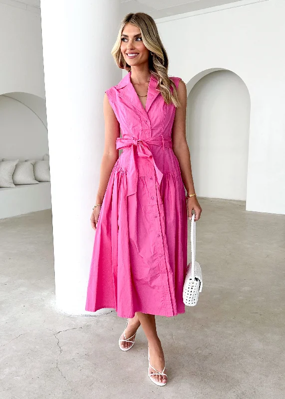 Sheath midi dresses with beaded embellishments for a formal occasionTiarne Midi Dress - Pink Sheath midi dresses with beaded embellishments for a formal occasionTiarne Midi Dress - Pink