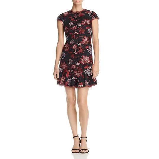 Halter - neck wedding guest dresses with beaded strapsAidan by Aidan Mattox Short Floral Bodice Cap Sleeve Halter - neck wedding guest dresses with beaded strapsAidan by Aidan Mattox Short Floral Bodice Cap Sleeve
