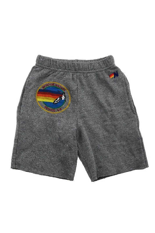 Printed Floral Women Shorts for a Summer - Ready StyleAVIATOR NATION KIDS SWEATSHORTS - HEATHER GREY Printed Floral Women Shorts for a Summer - Ready StyleAVIATOR NATION KIDS SWEATSHORTS - HEATHER GREY