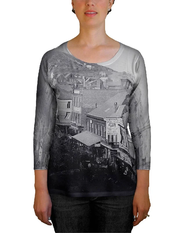 Women's Longline Tank Tops with Abstract PrintsMontdomery Street San Francisco
