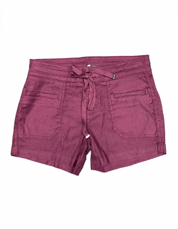 Cargo Women Shorts with Multiple Pockets for FunctionalityVera Lounge Short In Dark Orchid Cargo Women Shorts with Multiple Pockets for FunctionalityVera Lounge Short In Dark Orchid